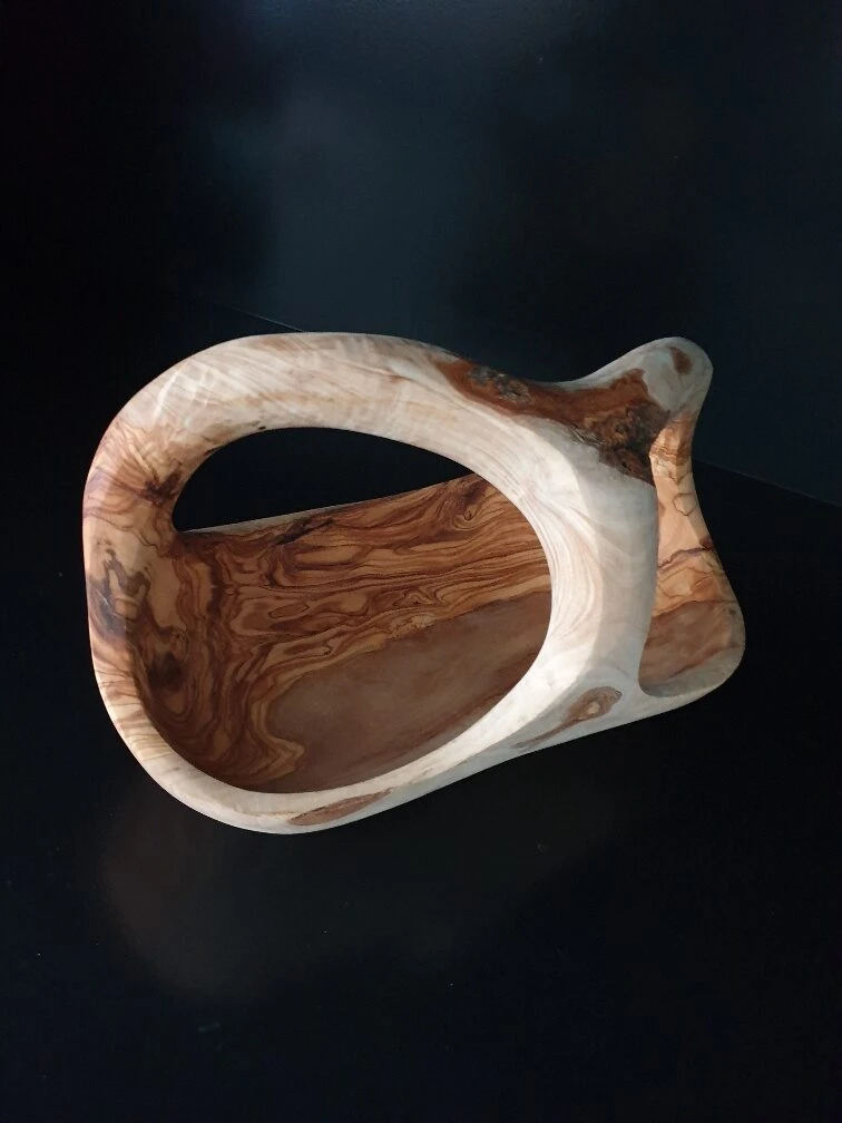 Obstschale aus Olivenholz 38.5