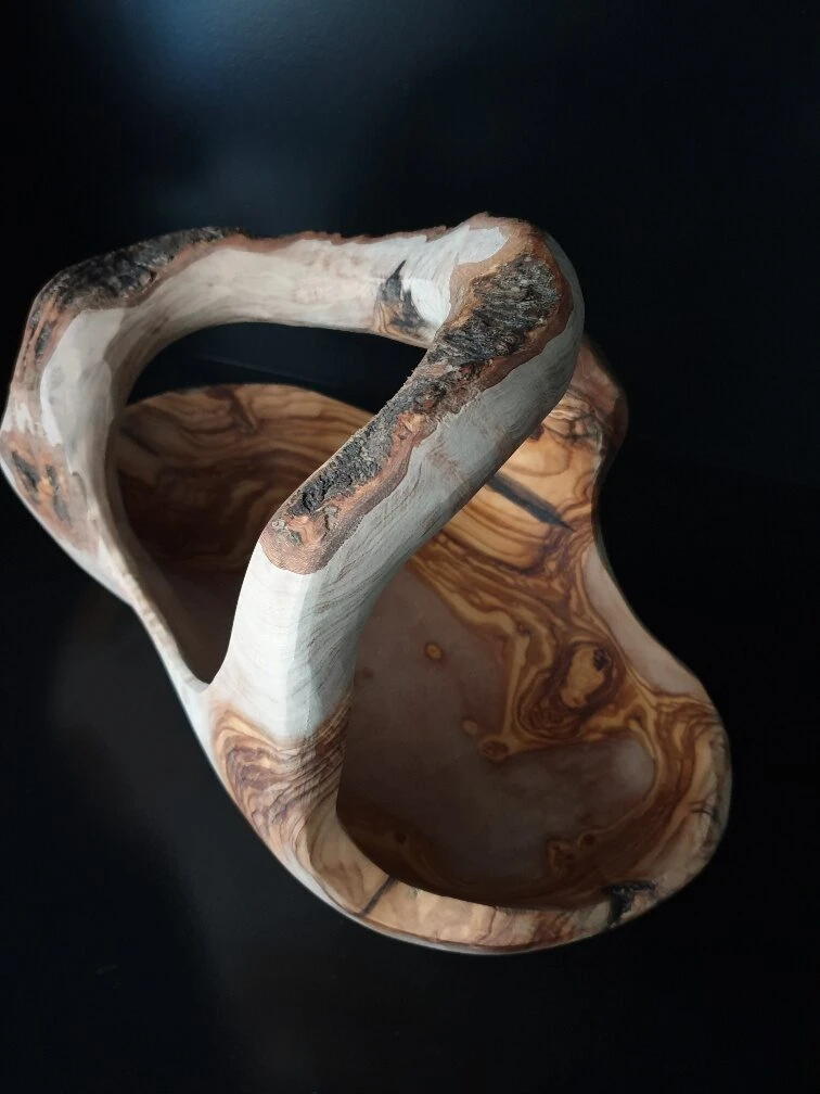 Obstschale aus Olivenholz 40.5