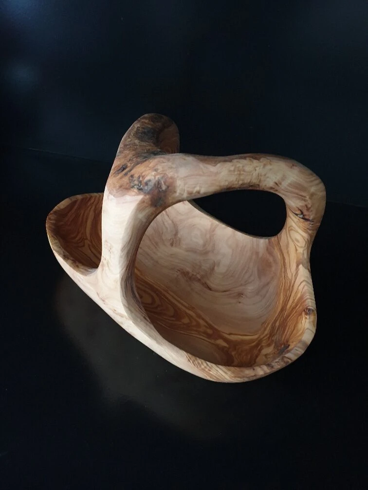 Obstschale aus Olivenholz 31.5