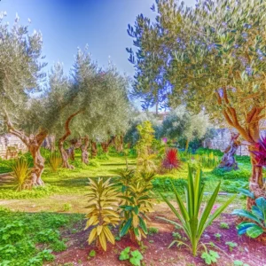 Olijfbomen combineren met andere planten in de tuin